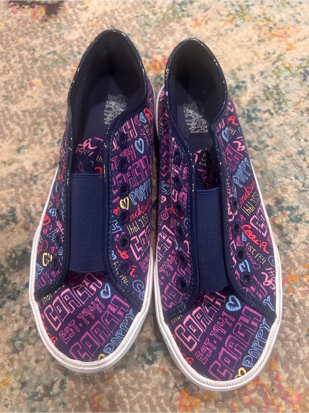Coach Multi Logo Slip On Sneakers